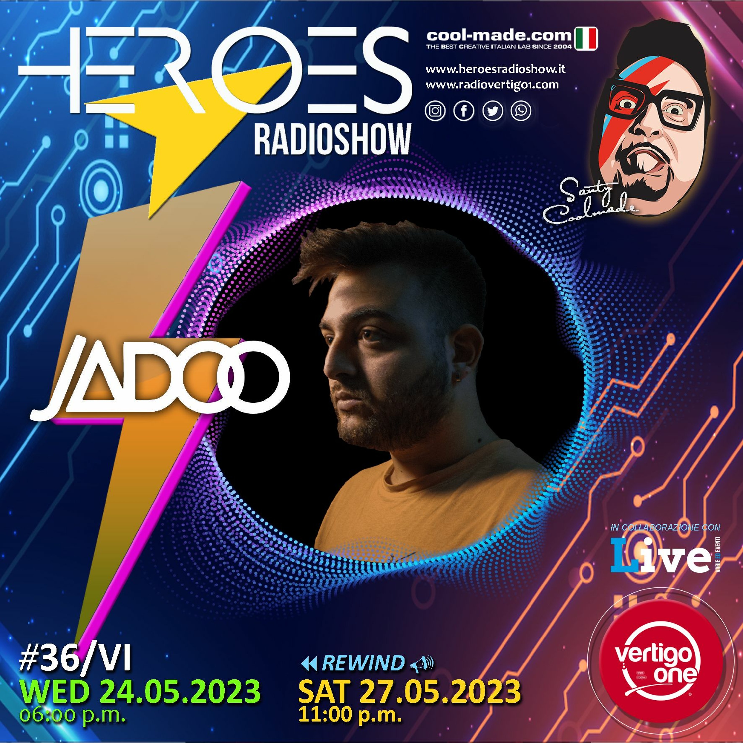 36/2022-23> HEROES RadioShow - Special Guest JADOO episode artwork