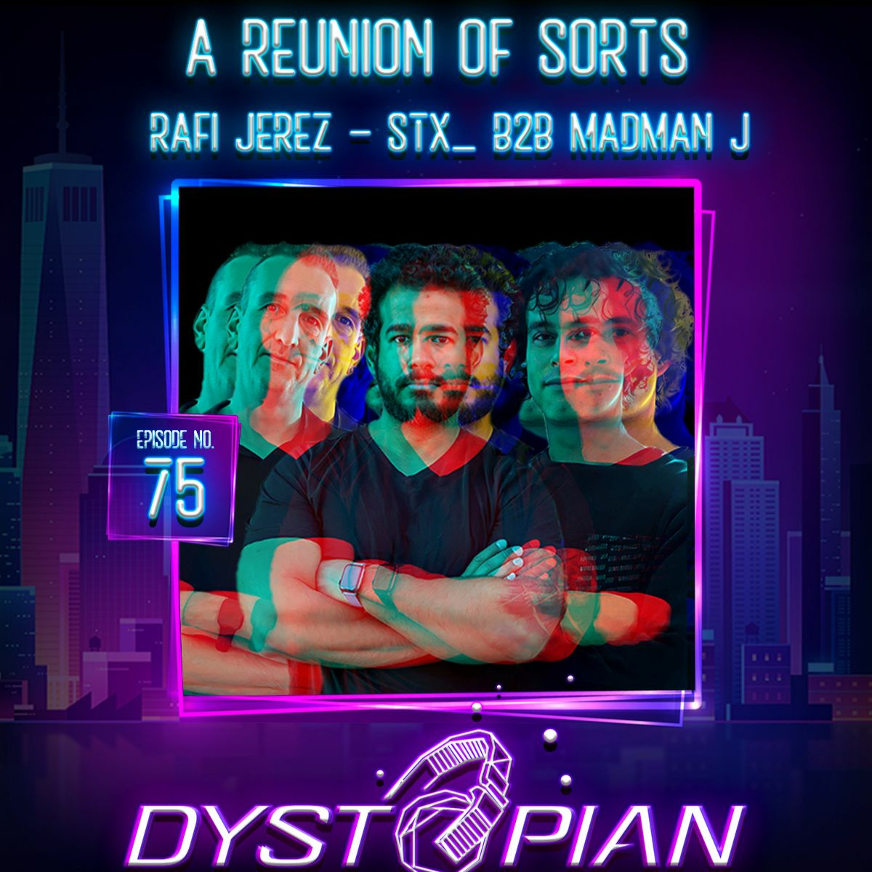 Dystopian Nights Cast 75 With Guestmix By STX_ B2B Madman J [ Melodic Techno Mix ]