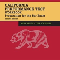 Re-ad Pdf California Performance Test Workbook: Preparation for the Bar Exam