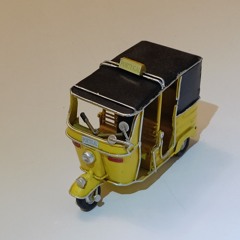 Tractor pulling leopard