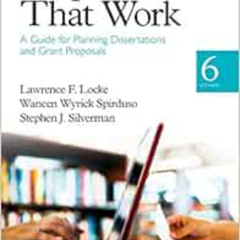 READ PDF 📗 Proposals That Work: A Guide for Planning Dissertations and Grant Proposa