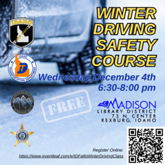 Rexburg drivers prepare for winter with a free winter driving course