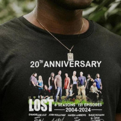 Lost 6 Seasons 121 Episodes 20th Anniversary 2004 2024 Shirt