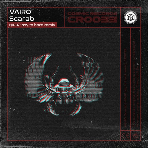 Vairo - Scarab (HIDUP remix) - COSMIC REC - CR0033 | FREE DOWNLOAD