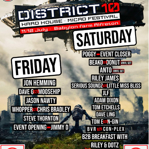 Live @ District 10 Micro Festival (12.07.25) | Hard House, Trance, Techno & 2000s Classics
