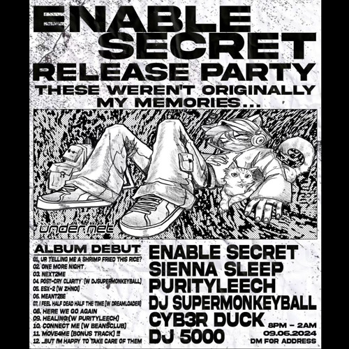 sienna sleep enable secret album release party dj set 20240907