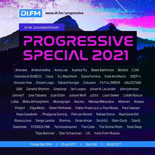 DI.FM's 22nd Anniversary Progressive Special 2021