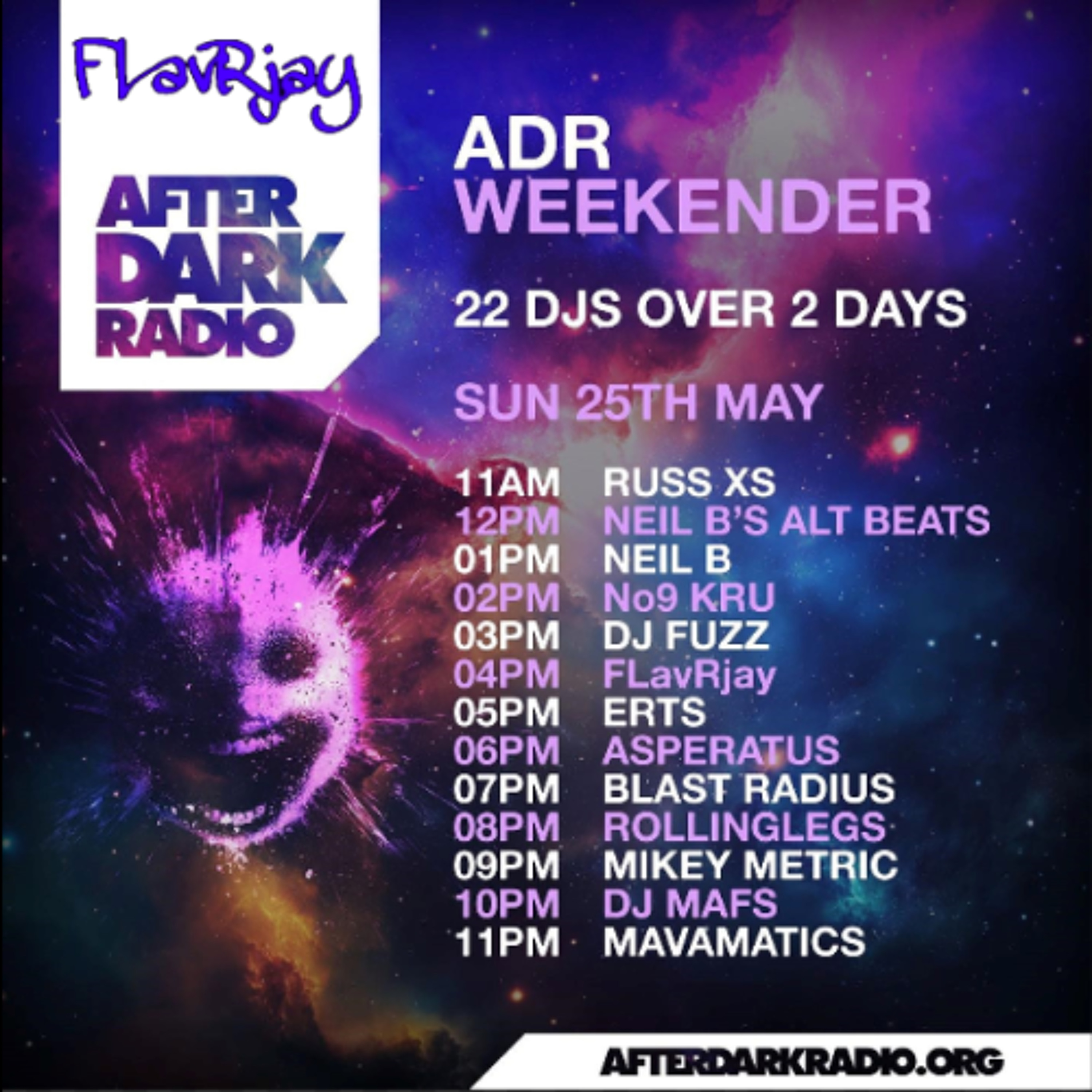 AfterDarkRadio Weekender 2025 - FLavRjay The Return of  Speaker Box 2025-5-25 episode artwork