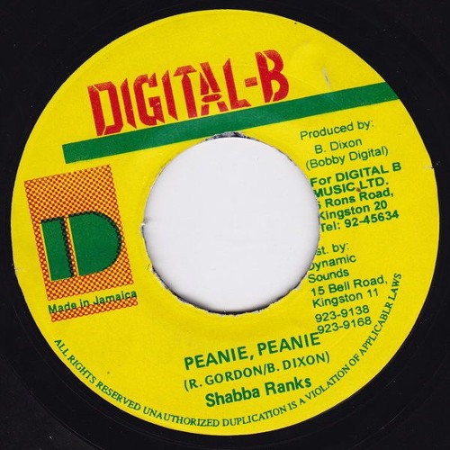 Peanie Peanie Ridddim Mix (80s-2002) Shabba,Admiral,Cocoa Tea,Spragga,Bounty,Terror,Buju,Stitchie &+