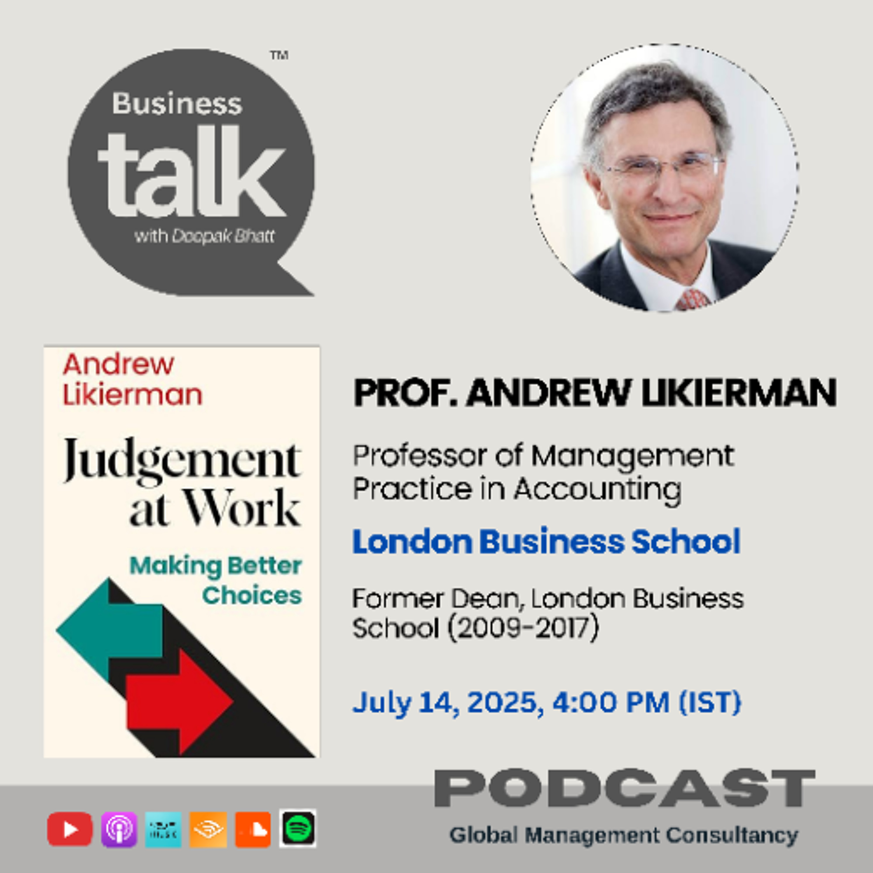 How Great Leaders Decide: Prof. Andrew Likierman on Smarter Leadership Decisions episode artwork