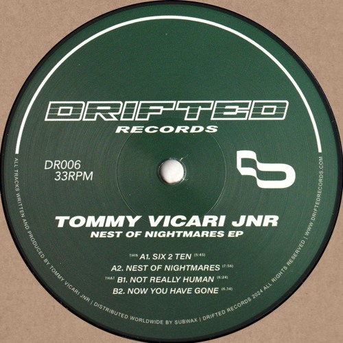 Tommy Vicari Jnr - Nest of Nightmares EP (DR006)