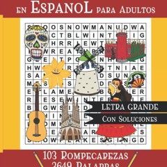 Epub✔ Sopa de Letras en Espanol para Adultos: Busqueda de Palabras para