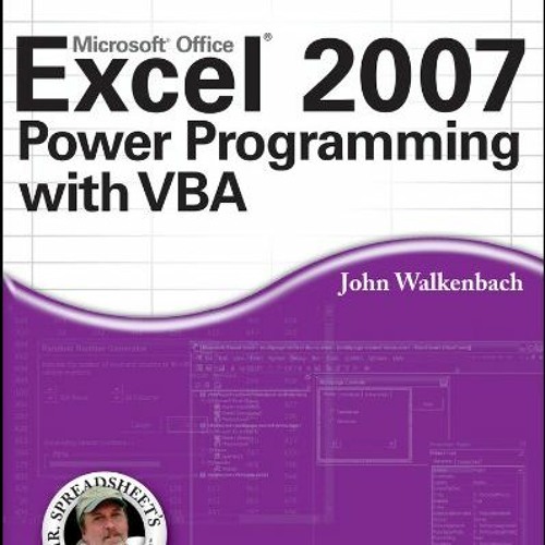 Stream ebook excel 2007 power programming with vba mr spreadsheet s