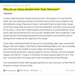Why do so many people hate Jack Johnson?