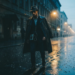 A road under the rain