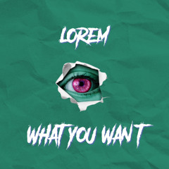 WHAT YOU WANT