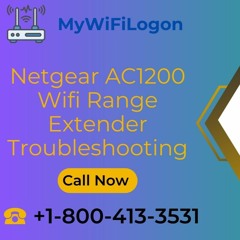 Netgear AC1200 Wifi Range Extender TroubleshootingCall +1-800-413-3531