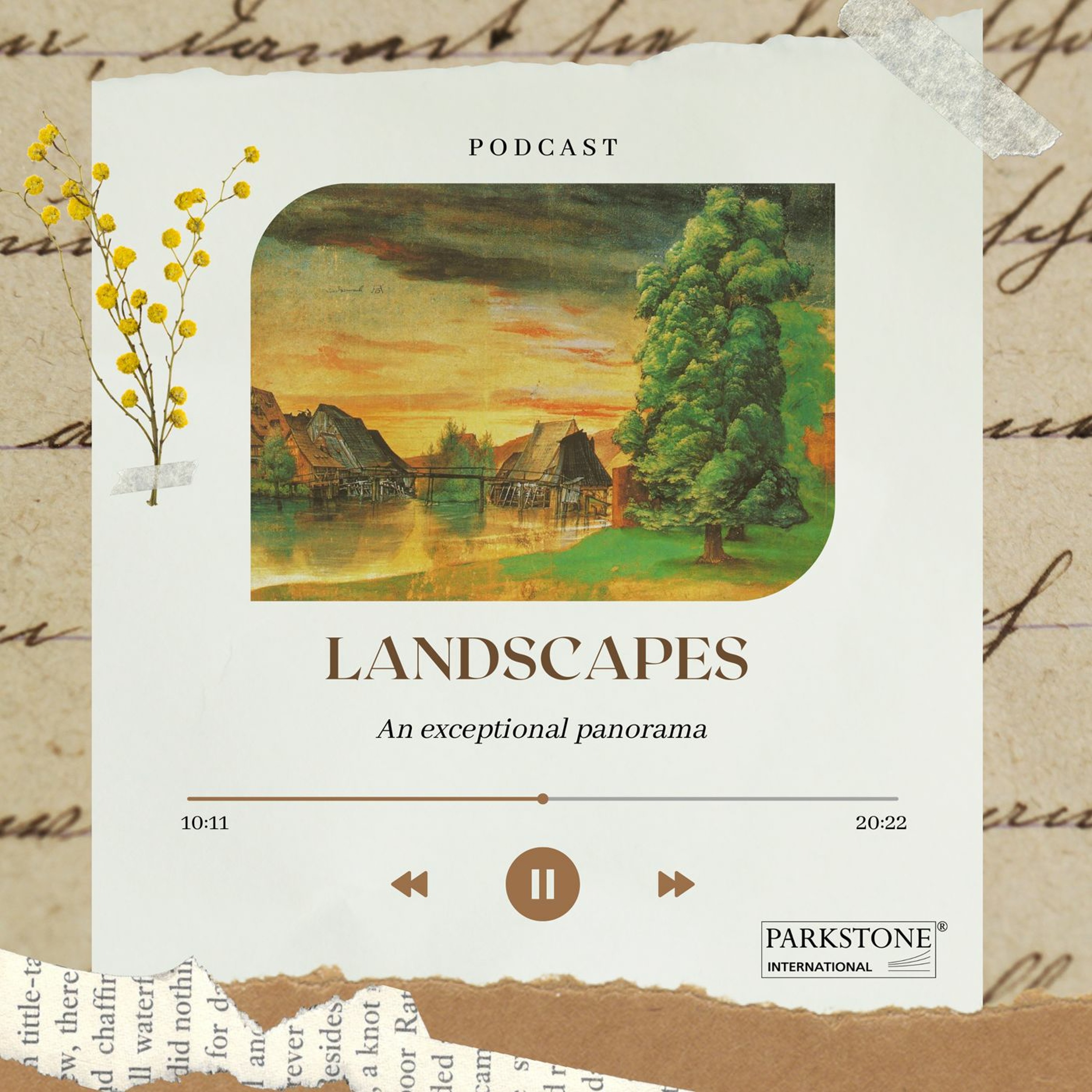An exceptional panorama of LANDSCAPES episode artwork
