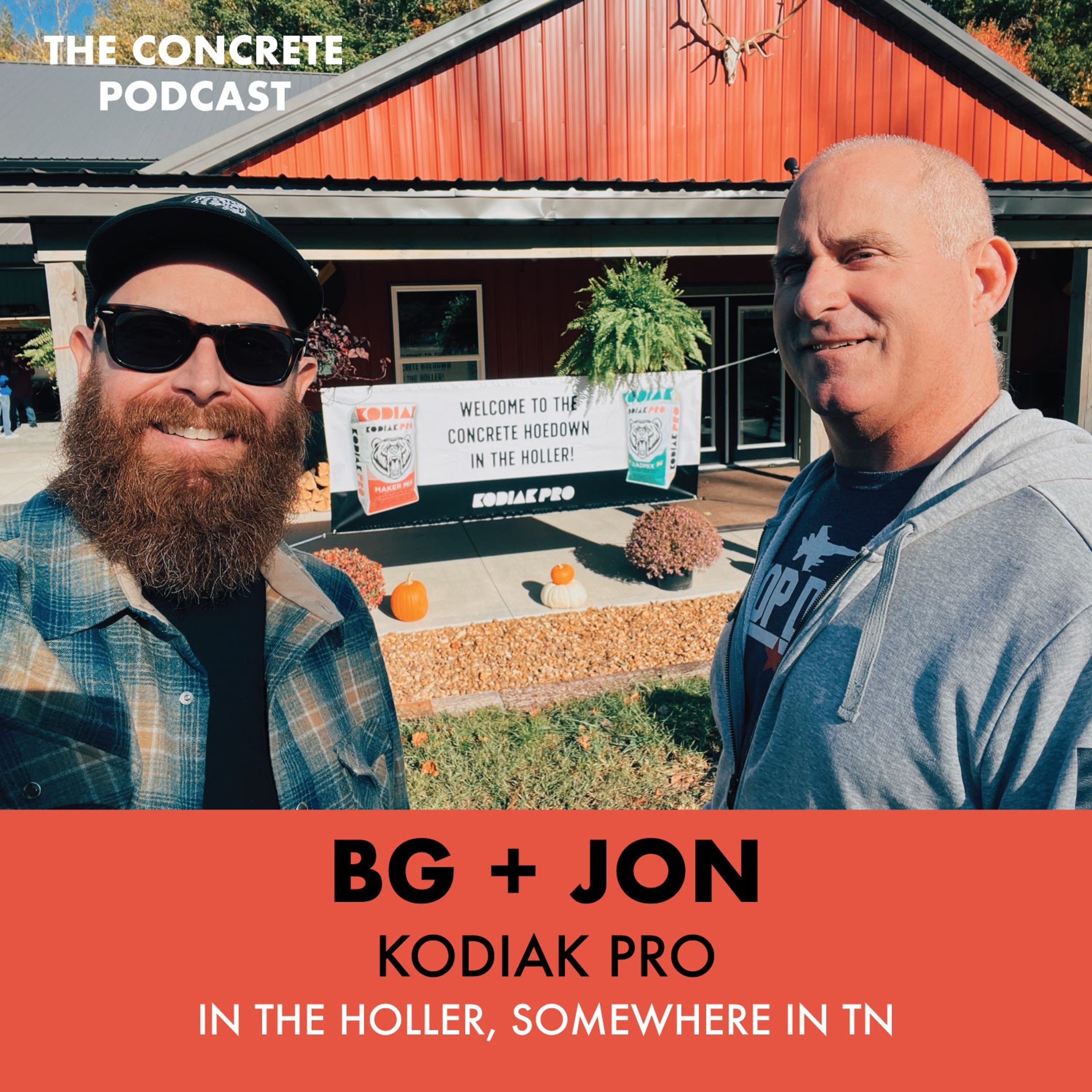 BG + Jon, Kodiak Pro - The Mystery of Concrete Sticking to Steel Tables + Concrete Hoedown Recap episode artwork