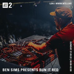 BEN SIMS Pres RUN IT RED 87. March 2022