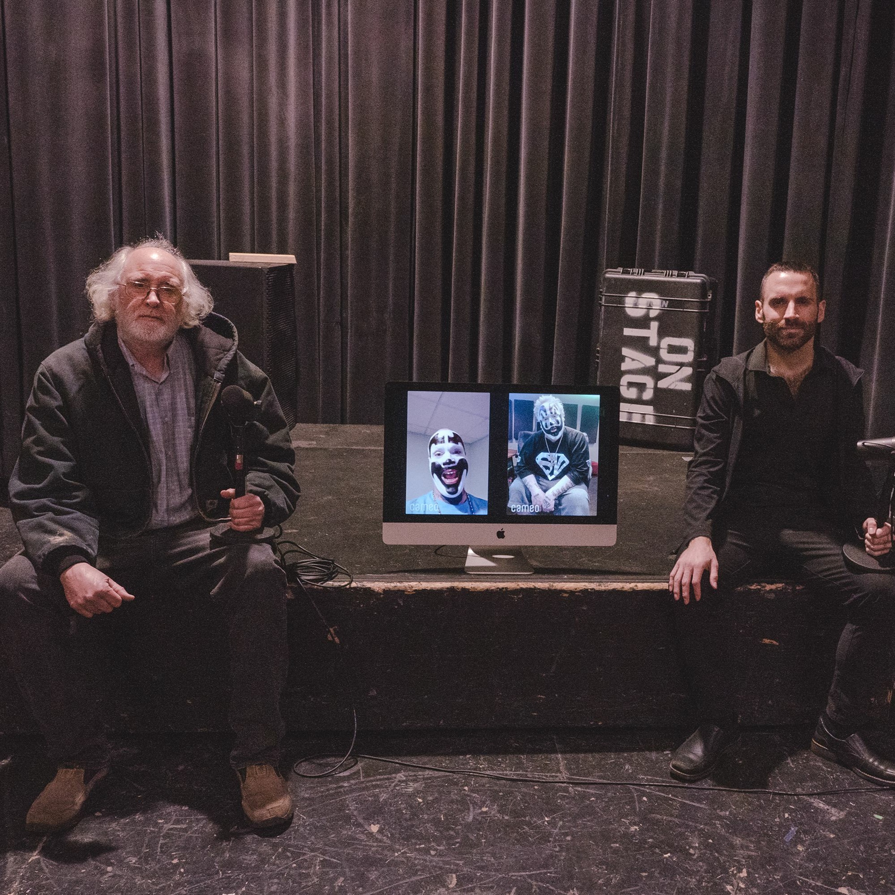 Onstage with Jim and Tom