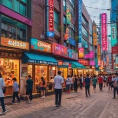 홍대의밤거리