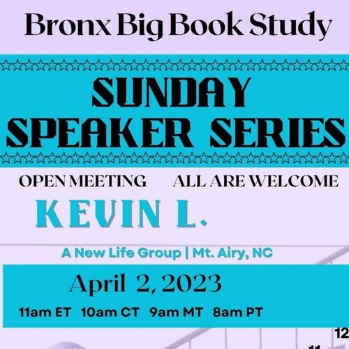 Kevin L. 4 - 2-23 Sunday Speaker Series