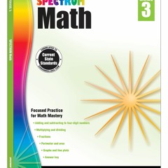 PDF✔read❤online Spectrum 3rd Grade Math Workbooks, Ages 8 to 9, Math Workbooks Grade 3, Multipl