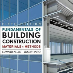 DOWNLOAD KINDLE 📘 Fundamentals of Building Construction: Materials and Methods, 5th
