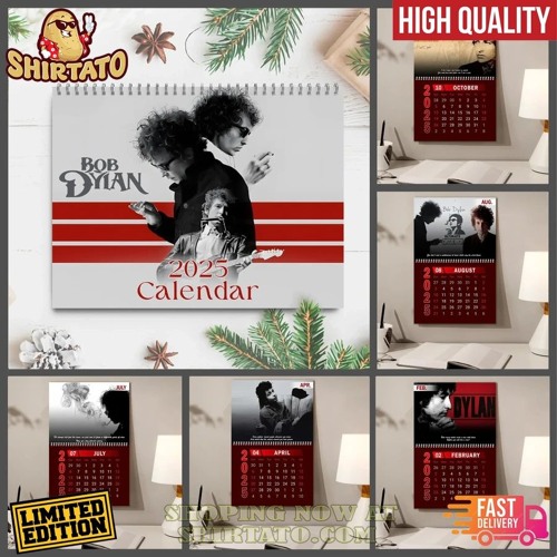 Stream Bob Dylan 2025 Wall Hanging Calendar by Hettler Yelena Listen