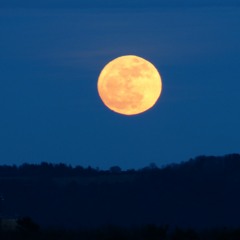 Der Mond erscheint am Himmel - The moon appears in the sky