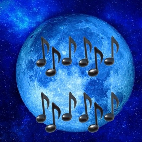 Blue moon on the moon from Starman