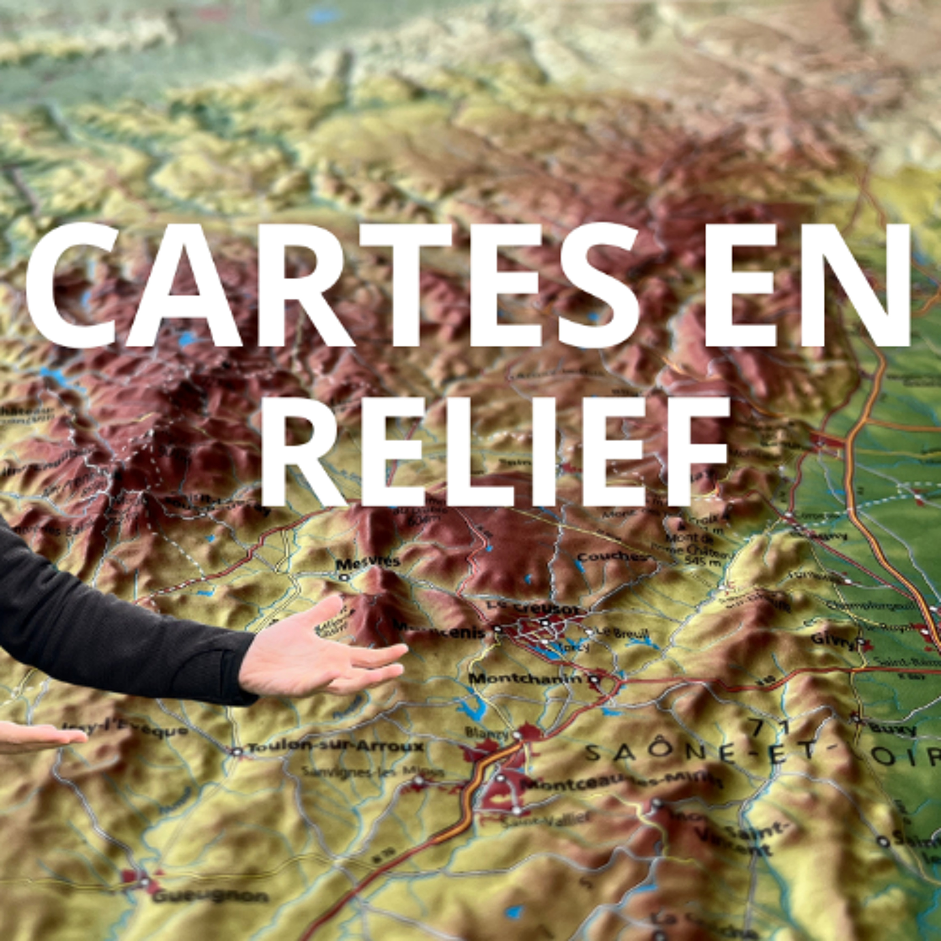 Cartes en Relief spéciales Randonnée