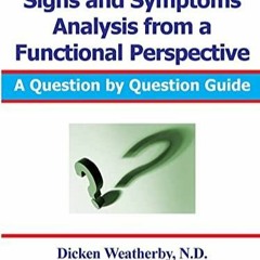 PDF read online Signs and Symptoms Analysis from a Functional Perspective full