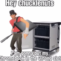 Scout puts his Chromebook in the wrong slot(⚠️LOUD SOUND WARNING⚠️)