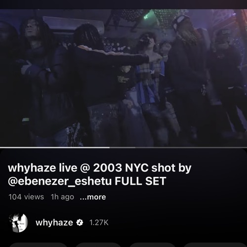whyhaze @ #2003 NYC hosted by @friendly FULL SET OUT ON MY YOUTUBE
