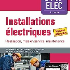 ⏳ LIRE EPUB Installations électriques CAP Electricien (2018) - Pochette élève Complet en ligne