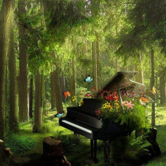 un piano dans la clairière