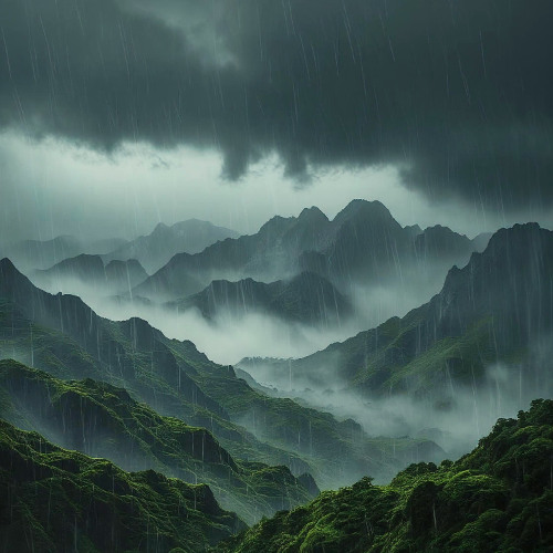 Mountain rain