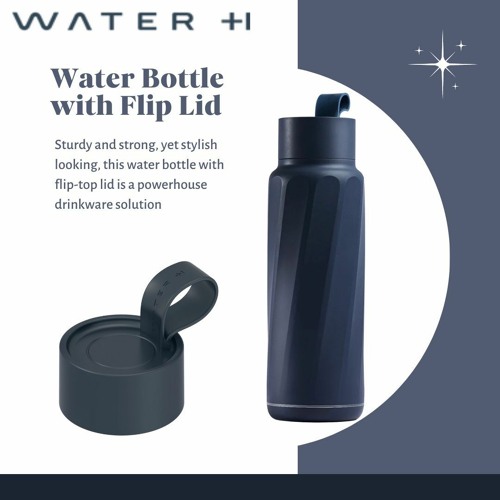 Water Bottle With Flip Lid - WaterH