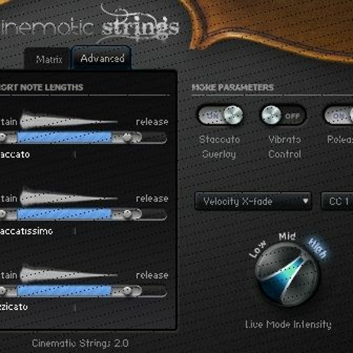 Cinematic strings. Cinematic strings