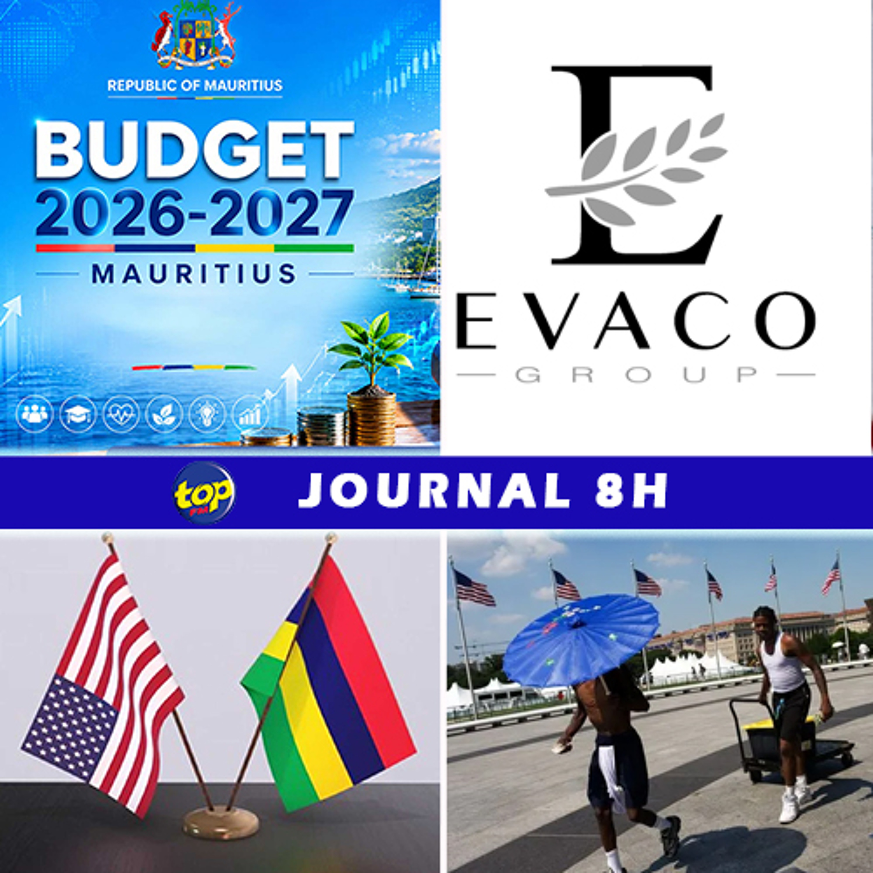 Le journal de 8H de ce lundi 06 juillet 2026
