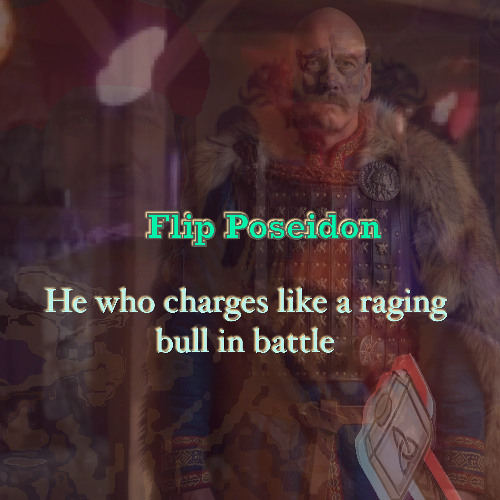 He who charges like a raging bull in battle