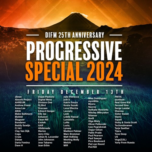 Jose Tabarez - DI.FM’s 25 Year Anniversary (13 Dec 2024) On DI.fm