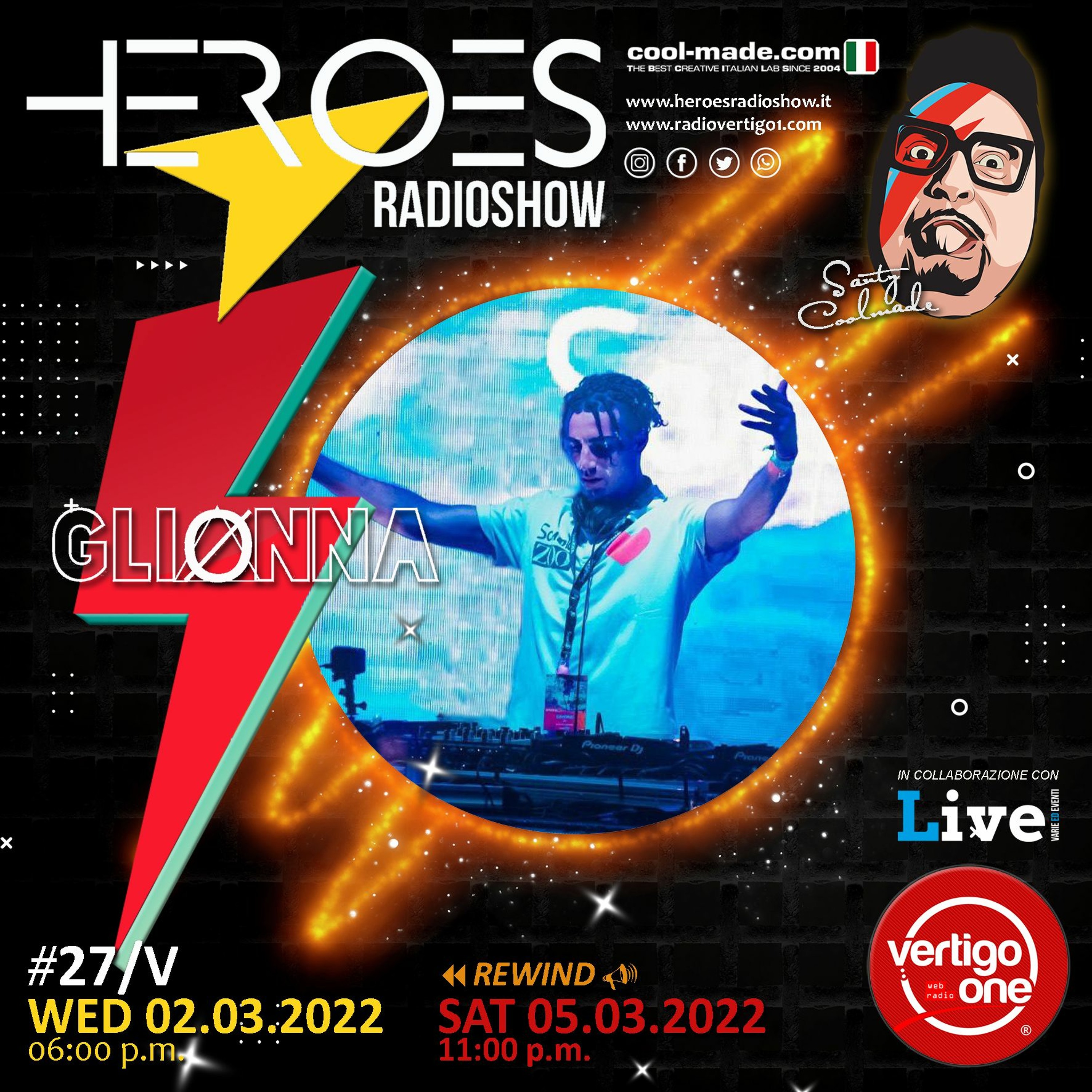 #27/2021-22> HEROES RadioShow - Special Guest GLIONNA episode artwork