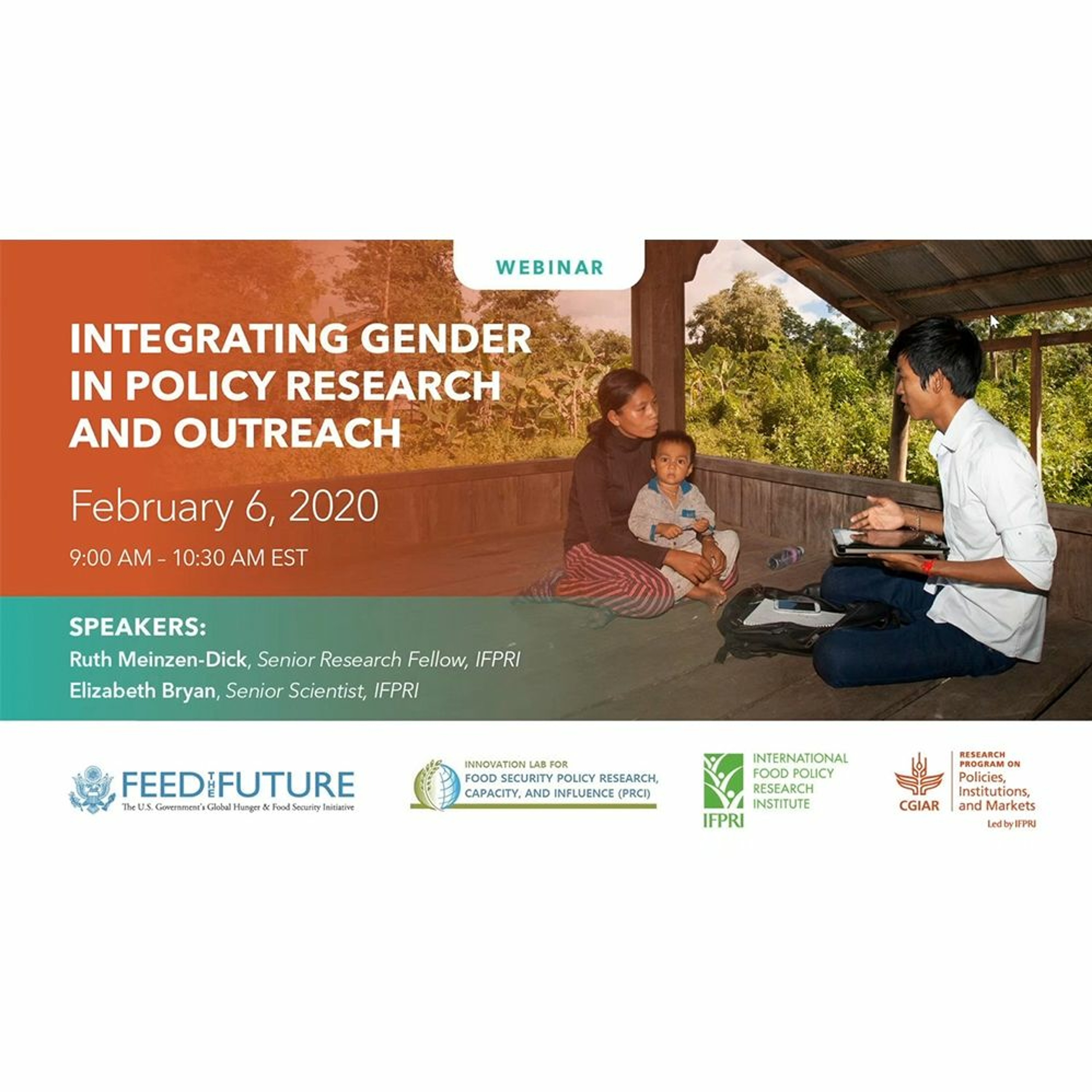 PIM Webinar Series:  Integrating Gender in Policy Research and Outreach - 02/06/2020 episode artwork