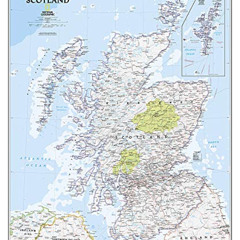 Read EBOOK 📩 National Geographic Scotland Wall Map - Classic - Laminated (30 x 36 in