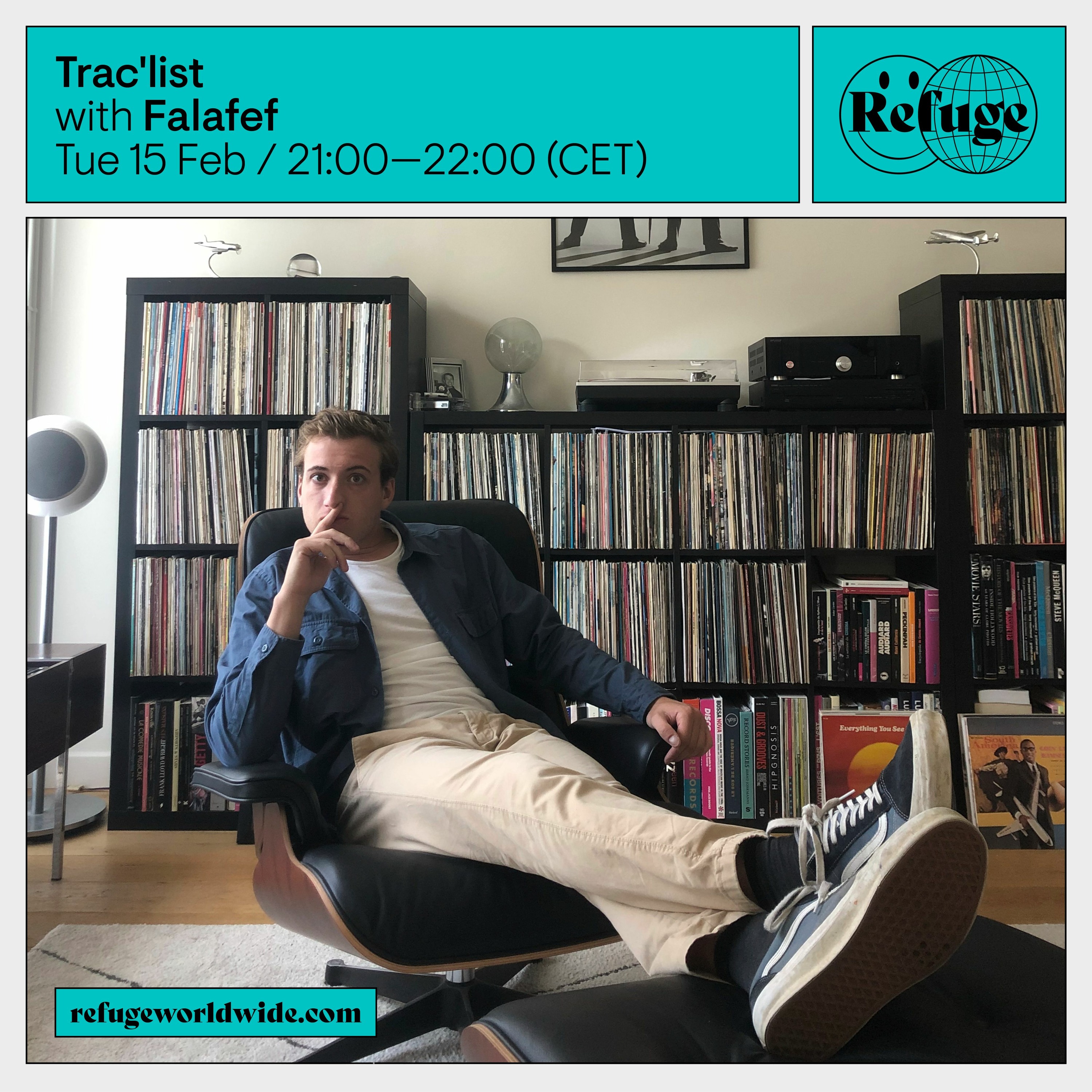Falafef - Trac'list x Refuge Worldwide episode artwork