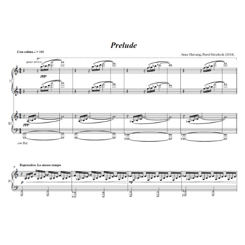 Anne Hartung & Pawel Strzelecki: Prelude for Piano for 4 Hands (2024).