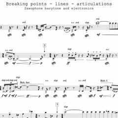 Breaking Points Lines Articulations